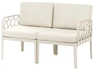 Garden Sofa Set 4 Seater ERICHE Light Beige_978010