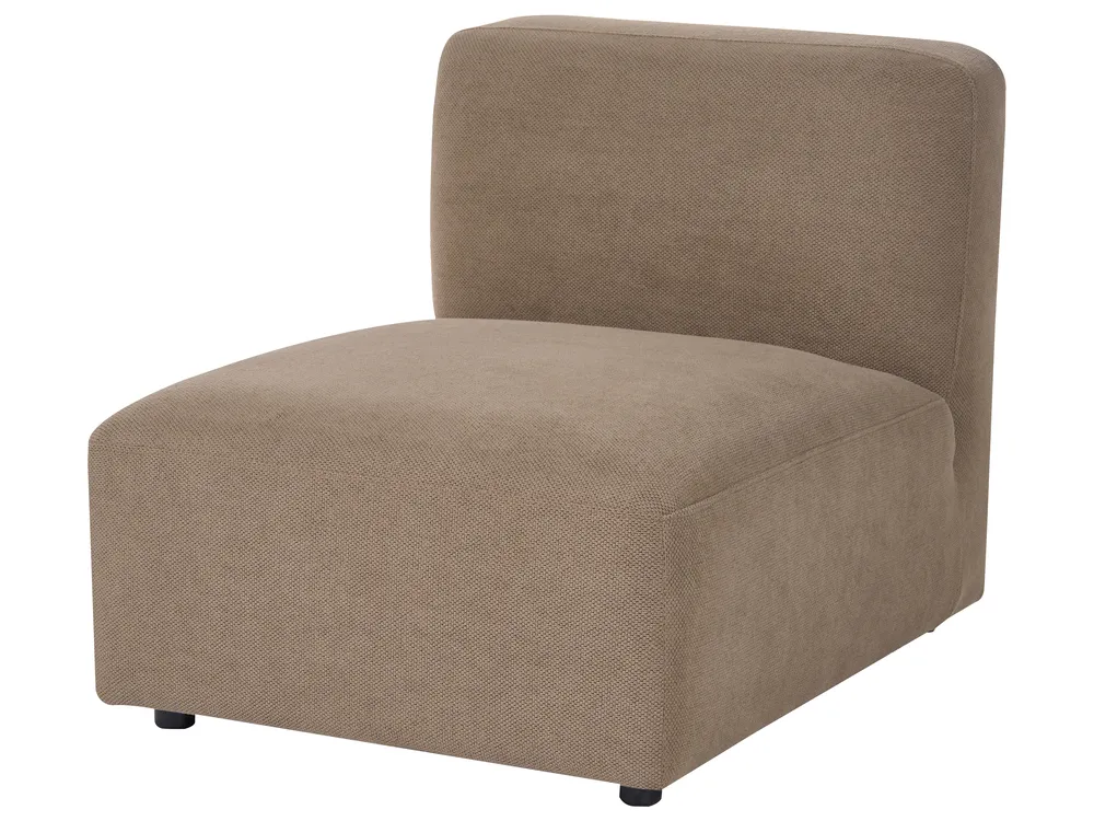 Modul Ecksofa 3-Sitzer HEDE Stoff Braun rechtsseitig_1087392