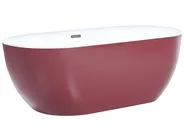 Freistehende Badewanne CARRERA 170 x 80 cm Burgunderrot_806797