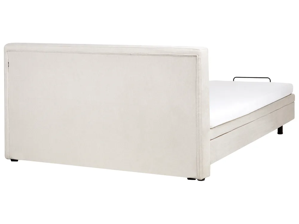 Adjustable Bed Fabric DUKE 180 x 200 cm (EU Super King) Light Beige_973318