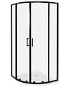 Duschkabine JUKATAN 90 x 90 x 185 cm Schwarz