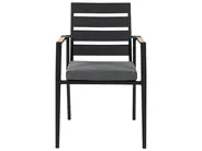 Gartenmöbel Set 8-Sitzer VALCANETTO/TAVIANO inkl. Kissen Metall Schwarz_846231
