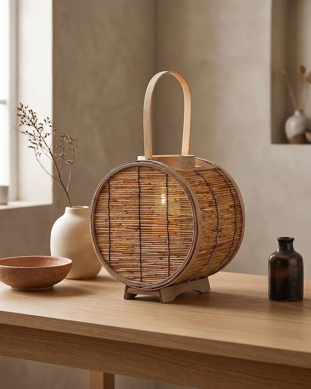 Lantern BISTAL 30 cm Rattan Natural_1178268