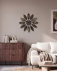 Wall Clock BEINWIL Metal Brown_1171949
