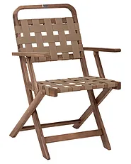 Set of 2 Garden Chairs MILZANO Acacia Wood Brown_1156063