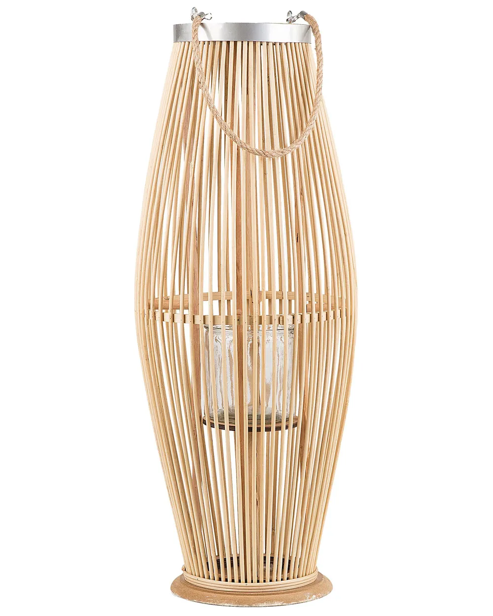 Laterne TAHITI 72 cm Bambus Naturfarben