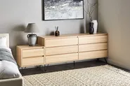 Kommode mit 6 Schubladen CARDIGAN Hellbraun_979219