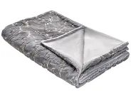 Kuscheldecke GODAVARI 130 x 180 cm Grau_820330