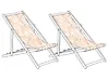 Ersatzstoff für Sonnenliege 2er Set ANZIO/AVELLINO 113 x 44 cm Beige