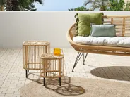 Couchtisch 2er Set CESENATICO Rattan Naturfarben_873254