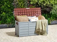 Aufbewahrungsbox LOCARNO 112 cm 50 cm Braun_812109