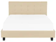 Bett mit Lattenrost Stoff LA ROCHELLE 180 x 200 cm Beige_833104
