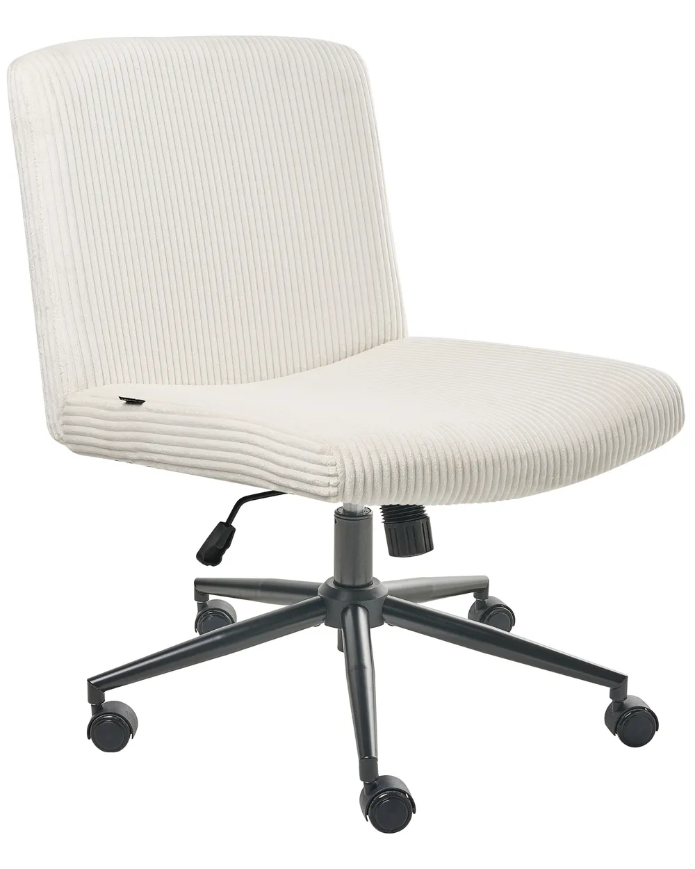 Desk Chair GEDDES Corduroy White - Beliani.dk