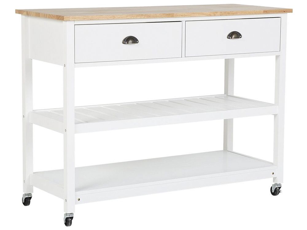 Servierwagen NAVARINO Holz Weiß