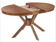 Ausziehbarer Esstisch TYMIS Dunkle Eiche 107/137 cm 107 cm_1020131