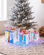 Décoration de Noël LED CAPELLA 15/20/25 cm Cadeaux de Noël Multicolore_1187943