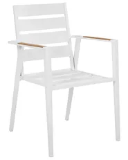 Set mit 4 Stühlen und Sitzkissen TAVIANO Metall Grau_922725