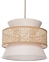 Hängeleuchte LUYANO Rattan Beige