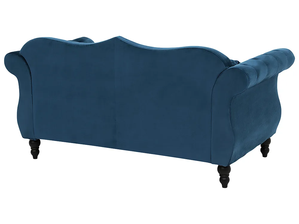 Sofa 2-Sitzer SKIEN II Samtstoff Marineblau_1161558