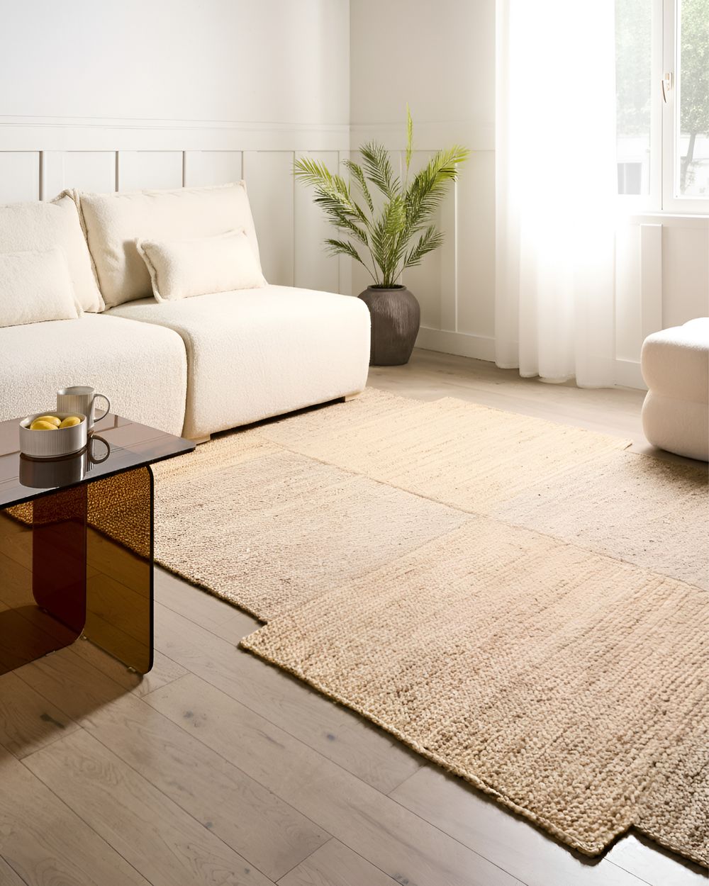 Tapis SANGLI Beige 200 x 300 cm Jute
