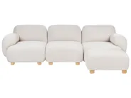 Modular Sofa 3 Seater AMLI with Ottoman Boucle Off-White_1070121