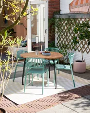 Gartenstuhl 4er Set GELA Mintgrün_982376
