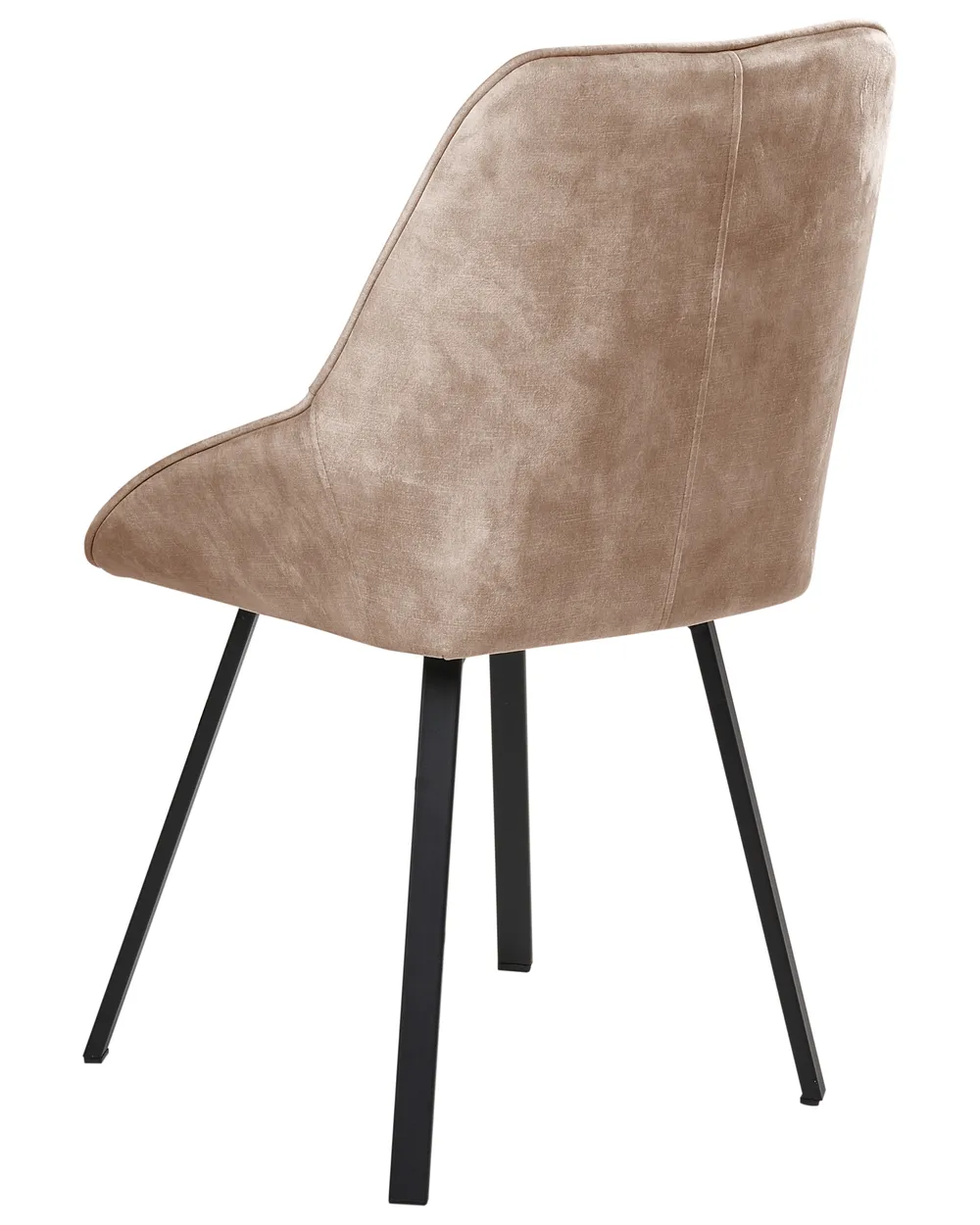 Esszimmerstuhl 2er Set TERLTON Samtstoff Beige_1041280
