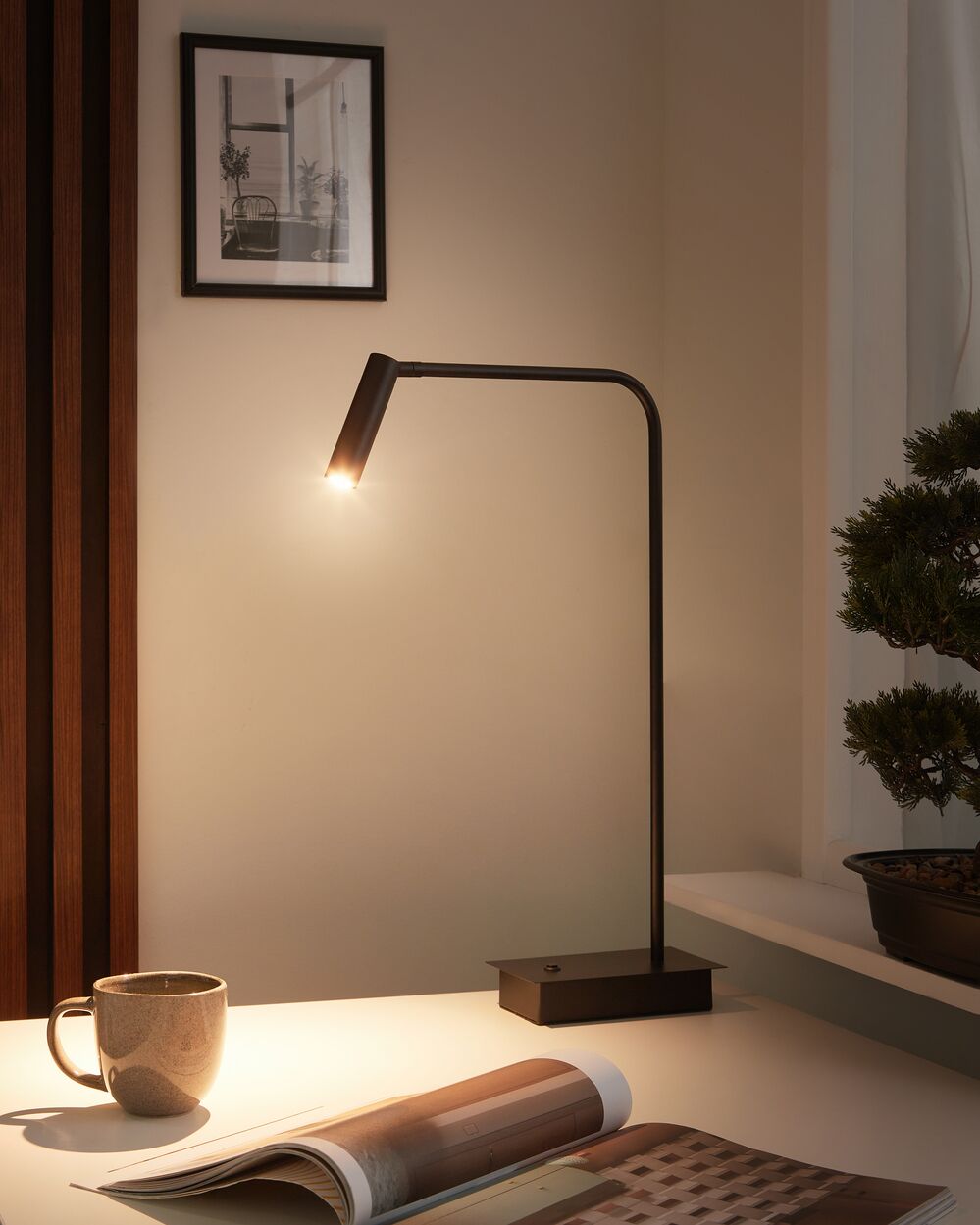 LED Desk Lamp LAWSON Adjustable Metal Black
