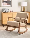 Schaukelsessel SKOVDE Stoff Beige