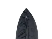 Linksseitige Chaiselongue MERI mit Stauraum Samtstoff Schwarz_914238