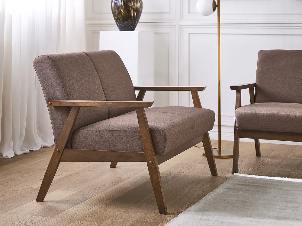 Sofa 2-Sitzer ASNES Stoff Braun