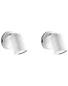 Wandlampe 2er Set NYANDO Metall Weiß