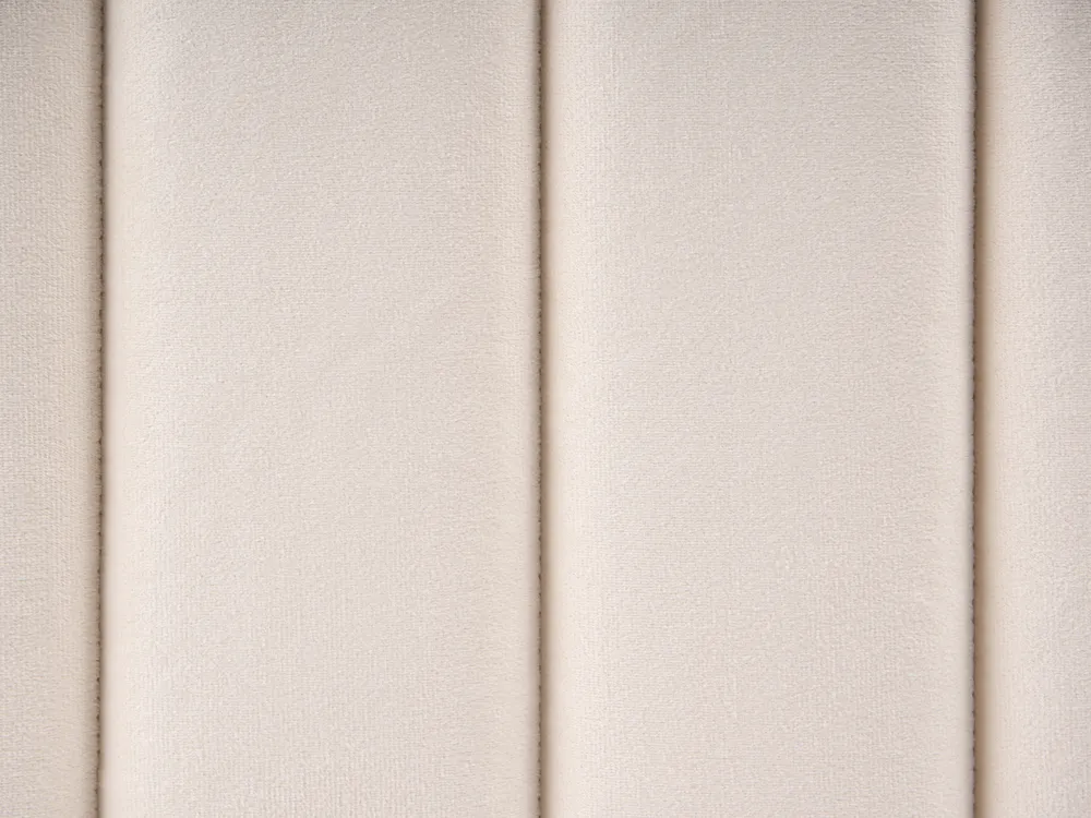 Bett mit Stauraum LUNAN Samtstoff Beige 140 x 200 cm_1051386
