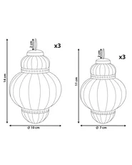 Set of 6 Baubles CREMEUX Glass Silver_899759