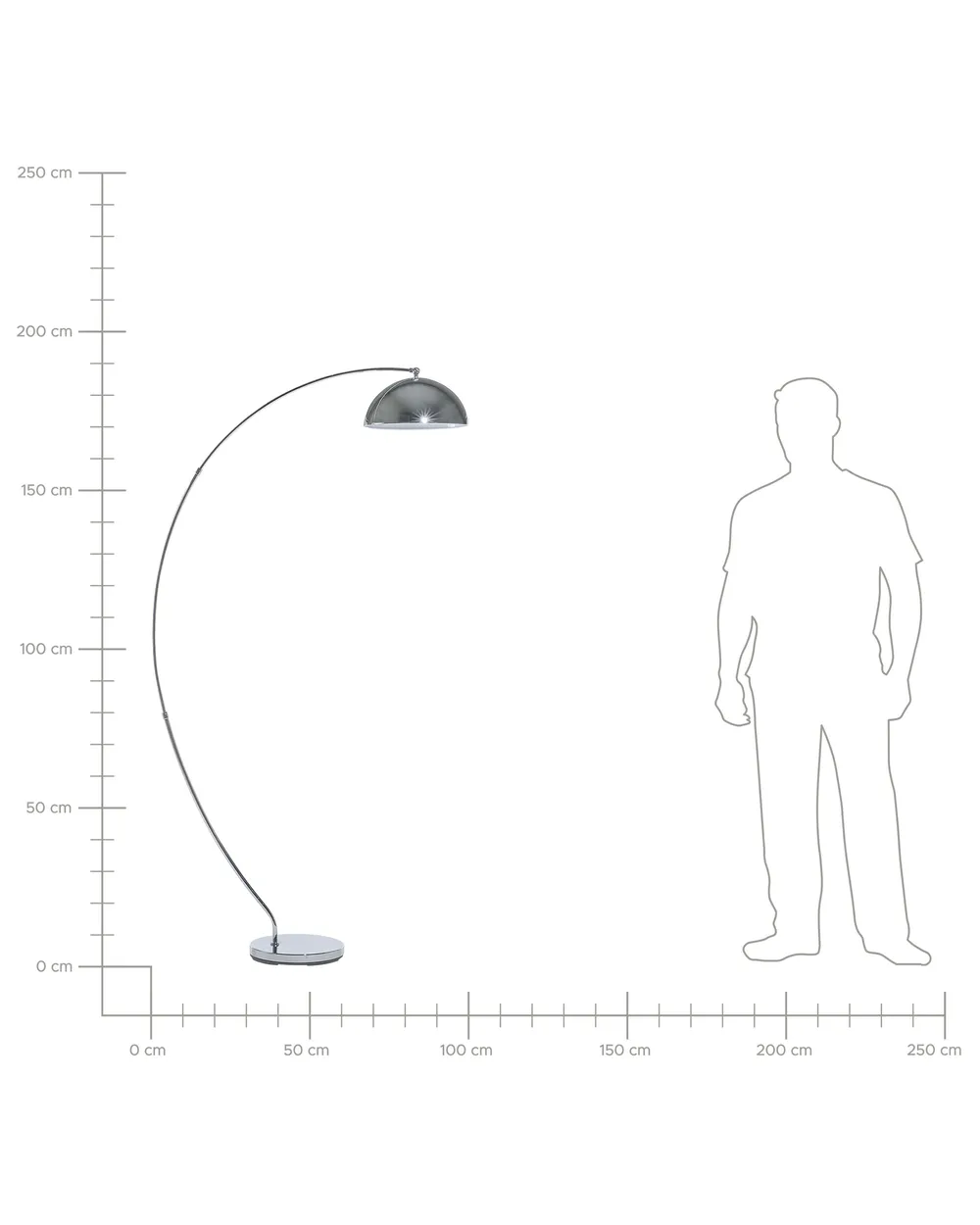 Floor Lamp KAMA Metal Silver_859534