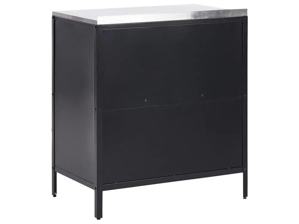 Outdoor-Küchenschrank VILAMA Schwarz Metall_872444