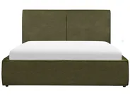 Bett mit Stauraum MOISSAC Bouclé Dunkelgrün 160 x 200 cm_928935