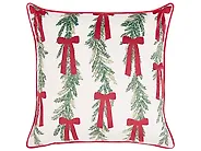 Set van 3 sierkussens XAVIA 30 x 50 cm 45 x 45 cm Wit kerstmotief_1164608