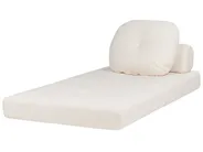 1-Sitzer Schlafsofa OLDEN Bouclé Weiß_906487
