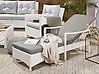 Sonnenliege mit Kissen VASTO mit Relaxfunktion Polyrattan Weiß