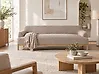 Sofa 3-Sitzer SOSJO Stoff Hellbraun