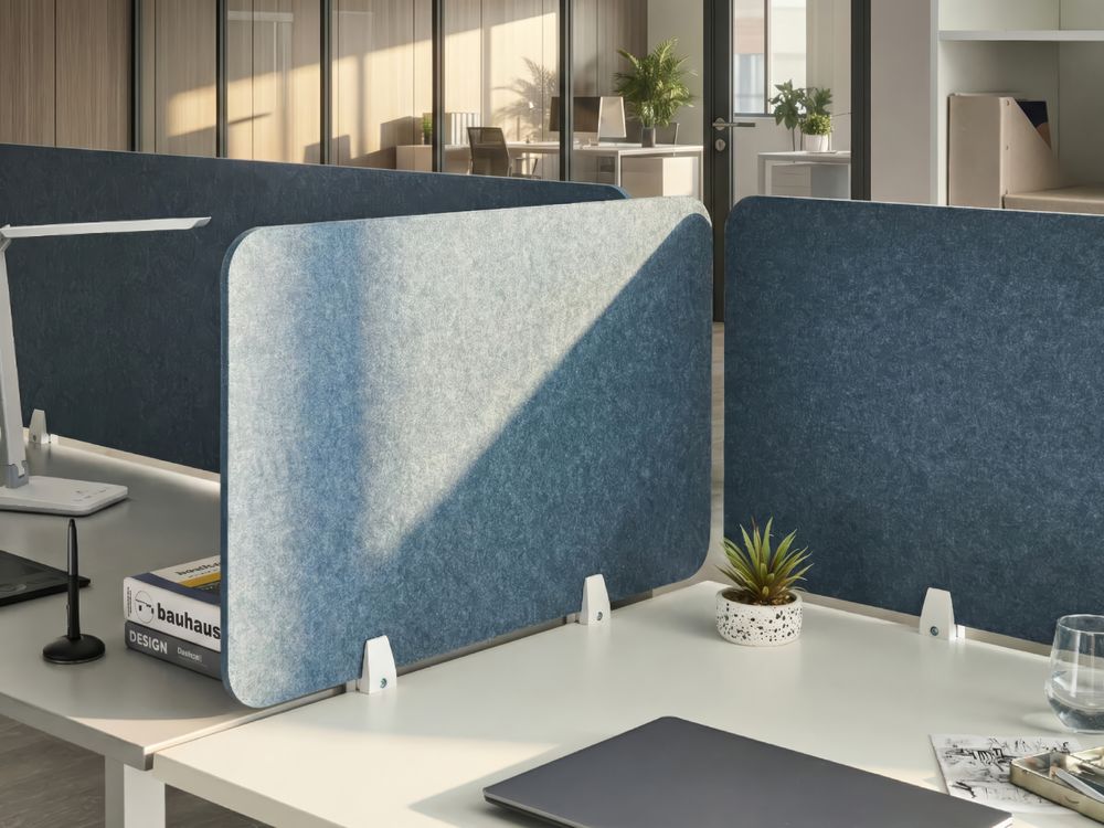 Desk Screen SPLIT 80 x 50 cm Blue