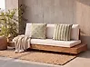 Gartenkissen 2er Set CALIA Pflanzenmuster 45 x 45 cm Beige / Grün