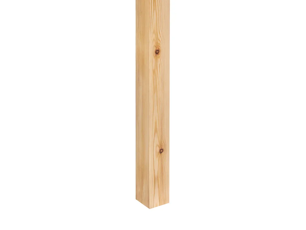 Hochbett mit Schreibtisch Kiefernholz FOUCAMONT 90 x 200 cm Hellbraun_964311