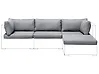 Outdoor Kissenbezug Set SANO Hellgrau