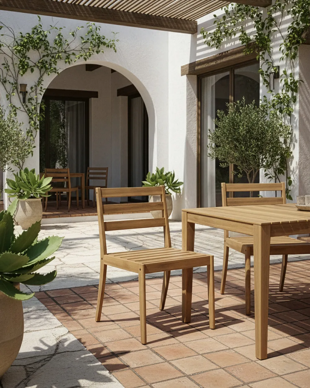 Gartenstuhl 2er Set CHIOGGIA zertifiziertes Akazienholz Hellbraun