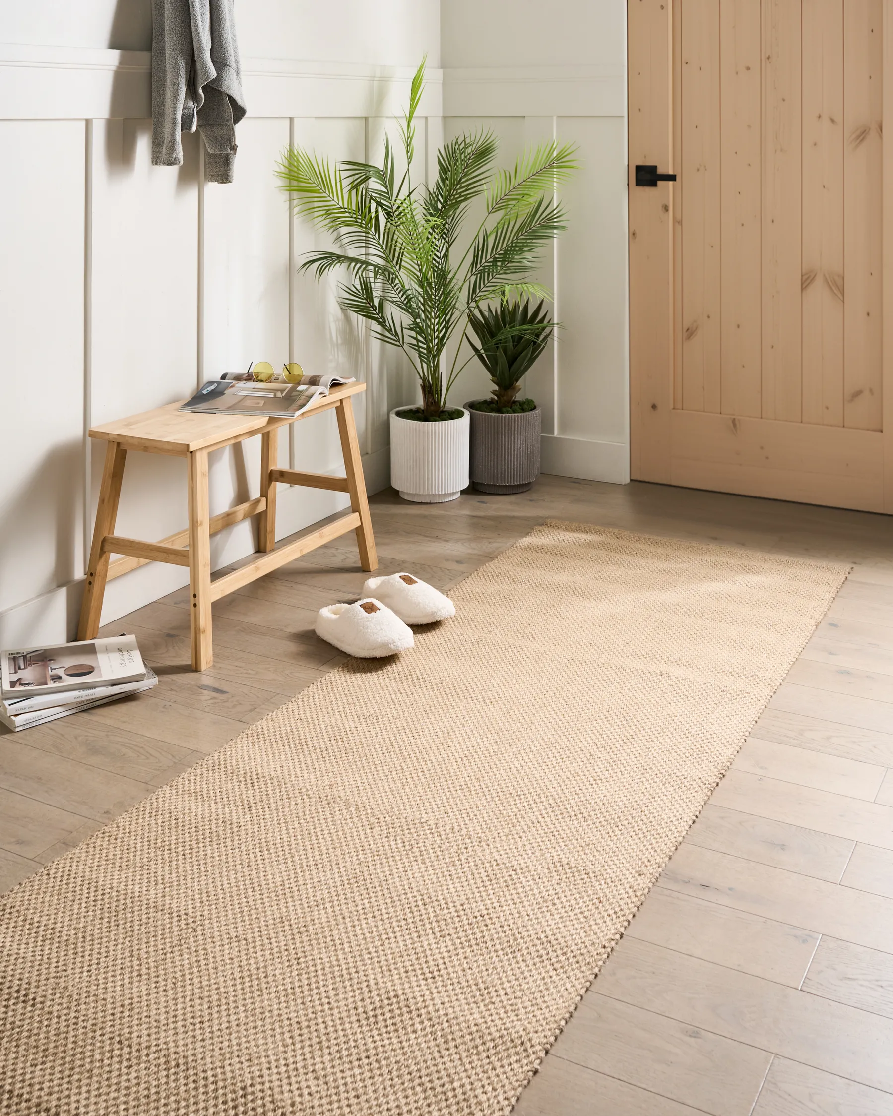 Tapis NANDED Beige clair 80 x 300 cm Jute_1039998