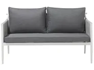 Garden Lounge Set with Table 4 Seater LATINA Metal Grey_702647