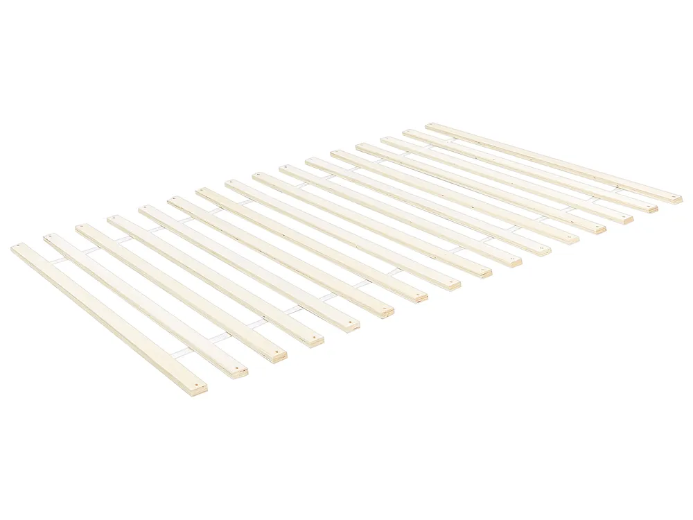 Bett mit Lattenrost Kiefernholz MERCURER 120 x 200 cm Hellbraun_1113445