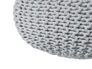 Pouf CONRAD Baumwolle Hellgrau_813929